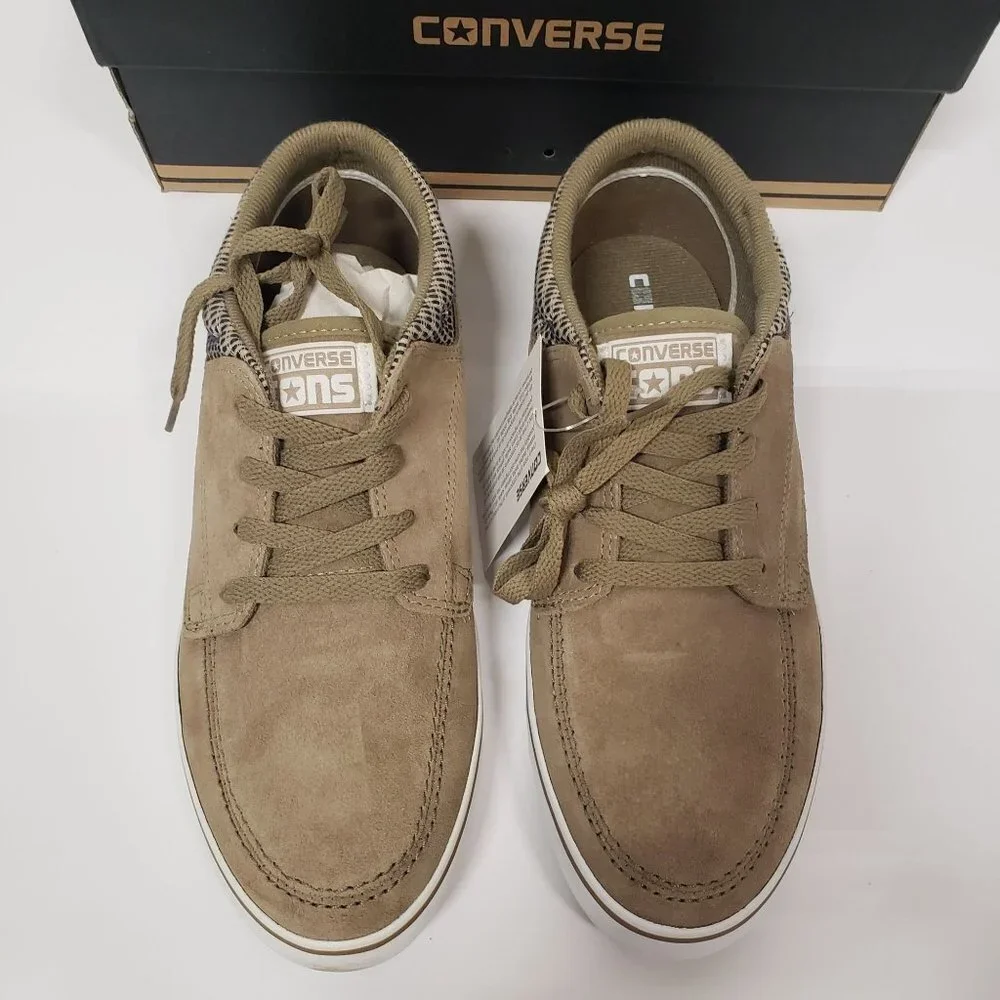 Converse Cons Sea Star LS Mid Beige Sneakers - Size M/7.5 W/9 - Picture 3 of 8